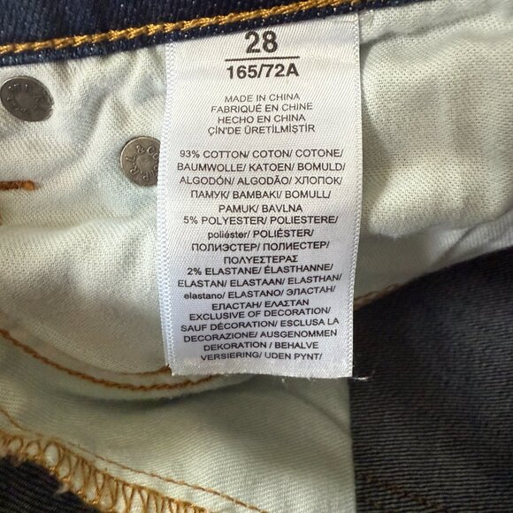 Polo Ralph Lauren 6/28 The Tompkins skinny crop medium wash stretchy frayed jean - Picture 10 of 10